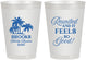 Personalized Family Reunion 8 oz Frosted Cups - Beach Reunited | 160017