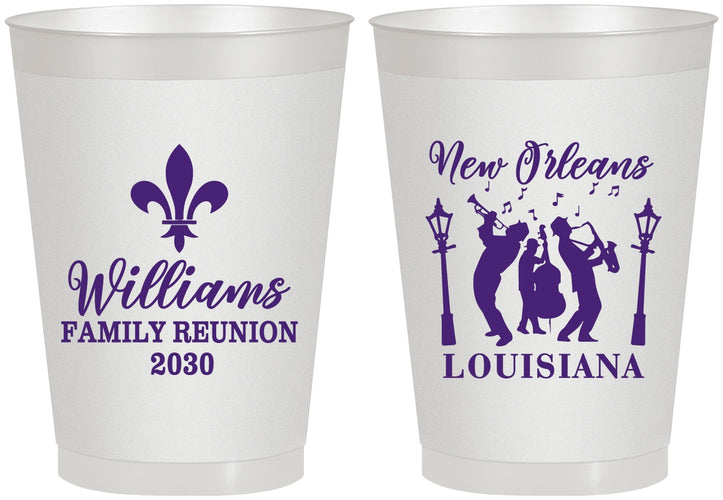 Personalized Family Reunion 8 oz Frosted Cups - New Orleans | 160030
