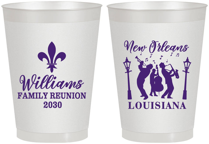 Personalized Family Reunion 8 oz Frosted Cups - New Orleans | 160030