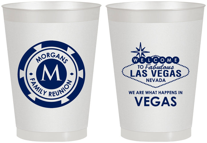 Personalized Family Reunion 8 oz Frosted Cups - Las Vegas | 160037