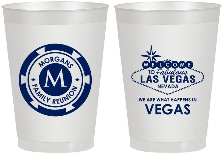 Personalized Family Reunion 8 oz Frosted Cups - Las Vegas | 160037
