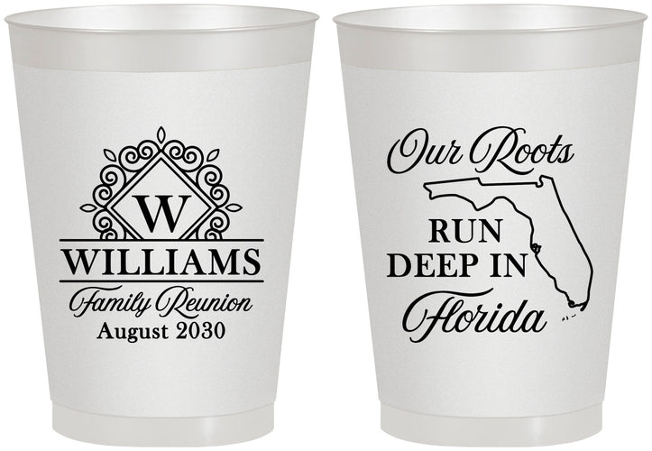Personalized Family Reunion 8 oz Frosted Cups - Florida | 160057