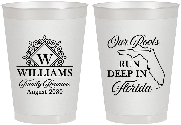 Personalized Family Reunion 8 oz Frosted Cups - Florida | 160057