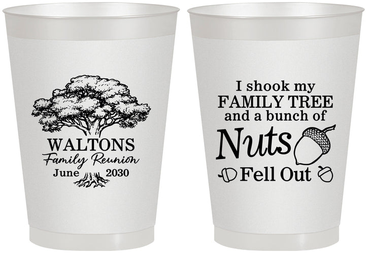 Personalized Family Reunion 8 oz Frosted Cups - Tree | 160058