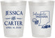 Personalized Wedding 8 oz Frosted Cups - Indiana | 163