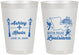 Personalized Wedding 8 oz Frosted Cups - Louisiana | 167