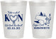 Personalized Wedding 8 oz Frosted Cups - Massachusetts | 170