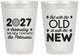 Personalized New Years 8 oz Frosted Cups - 2027 Out With The Old | 170000
