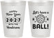 Personalized New Years 8 oz Frosted Cups - 2027 Lets Have A Ball | 170001