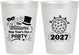 Personalized New Years 8 oz Frosted Cups - 2027 Ball | 170005