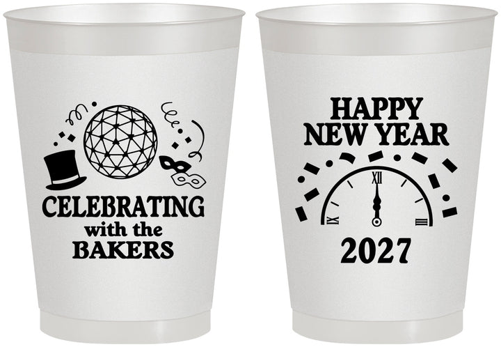 Personalized New Years 8 oz Frosted Cups - 2027 Countdown | 170010