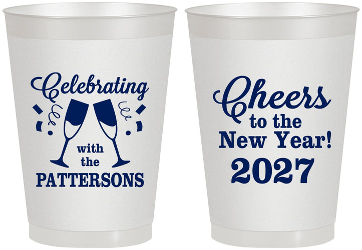 Personalized New Years 8 oz Frosted Cups - 2027 Cheers | 170011