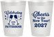 Personalized New Years 8 oz Frosted Cups - 2027 Cheers | 170011