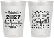 Personalized New Years 8 oz Frosted Cups - 2027 Nye Confetti | 170012