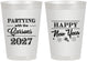 Personalized New Years 8 oz Frosted Cups - 2027 Nye | 170016