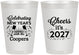 Personalized New Years 8 oz Frosted Cups - 2027 Cheers | 170024