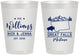 Personalized Wedding 8 oz Frosted Cups - Montana | 175