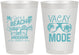 Personalized Family Vacation 8 oz Frosted Cups - Lifes A Beach | 180008