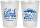 Personalized Family Vacation 8 oz Frosted Cups - Ski Trip Peaks | 180020