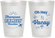 Personalized Family Vacation 8 oz Frosted Cups - Beach | 180056