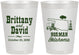 Personalized Wedding 8 oz Frosted Cups - Oklahoma | 185