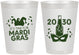 Personalized Mardi Gras 8 oz Frosted Cups - New Orleans | 190003