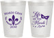 Personalized Mardi Gras 8 oz Frosted Cups - Life Of The Mardi | 190004