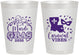 Personalized Mardi Gras 8 oz Frosted Cups - Fleur De Lis Carnaval | 190012