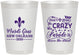 Personalized Mardi Gras 8 oz Frosted Cups - Fleur De Lis | 190013