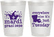 Personalized Mardi Gras 8 oz Frosted Cups - Nola New Orleans | 190016