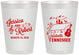 Personalized Wedding 8 oz Frosted Cups - Tennessee | 191