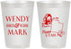 Personalized Wedding 8 oz Frosted Cups - Utah | 193