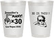 Personalized Birthday 8 oz Frosted Cups - 30th | 20000