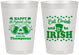 Personalized St Patricks Day 8 oz Frosted Cups - Eat Drink Be Irish | 200002