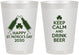 Personalized St Patricks Day 8 oz Frosted Cups - Clover Irish | 200005
