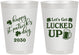 Personalized St Patricks Day 8 oz Frosted Cups - Lucked Up | 200007