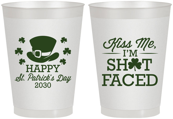 Personalized St Patricks Day 8 oz Frosted Cups - Leprechaun | 200009