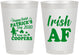 Personalized St Patricks Day 8 oz Frosted Cups - Irish Af Leprechaun | 200012