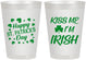 Personalized St Patricks Day 8 oz Frosted Cups - Kiss Me I Am Irish | 200018