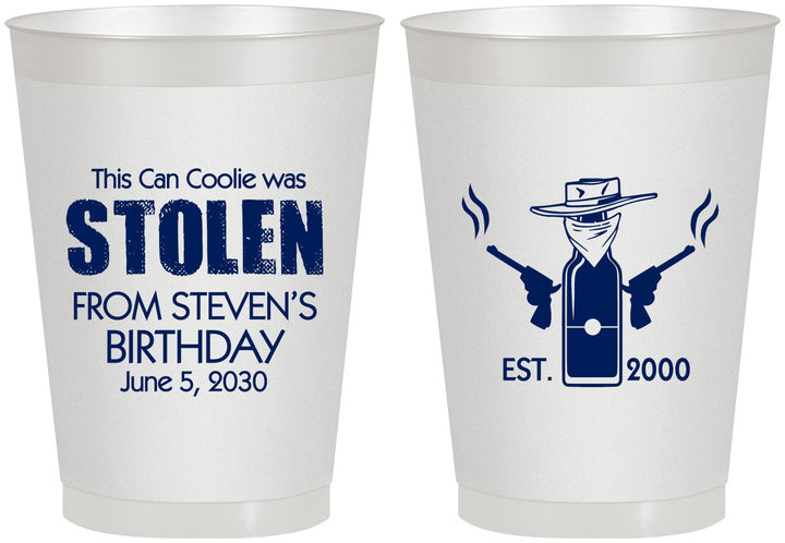 Personalized Birthday 8 oz Frosted Cups - 30th | 20007