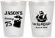 Personalized Birthday 8 oz Frosted Cups - 75th Shipwrecked | 20029