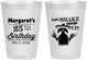 Personalized Birthday 8 oz Frosted Cups - 25th Fiesta | 20035