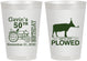 Personalized Birthday 8 oz Frosted Cups - 50th Lets Get Plowed | 20037