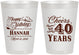 Personalized Birthday 8 oz Frosted Cups - 40th | 20042