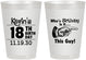 Personalized Birthday 8 oz Frosted Cups - 18th | 20046