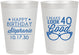 Personalized Birthday 8 oz Frosted Cups - 40th | 20048