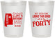 Personalized Birthday 8 oz Frosted Cups - 40th | 20050