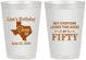 Personalized Birthday 8 oz Frosted Cups - 50th | 20051