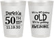 Personalized Birthday 8 oz Frosted Cups - 50th | 20052