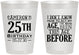Personalized Birthday 8 oz Frosted Cups - 25th | 20054